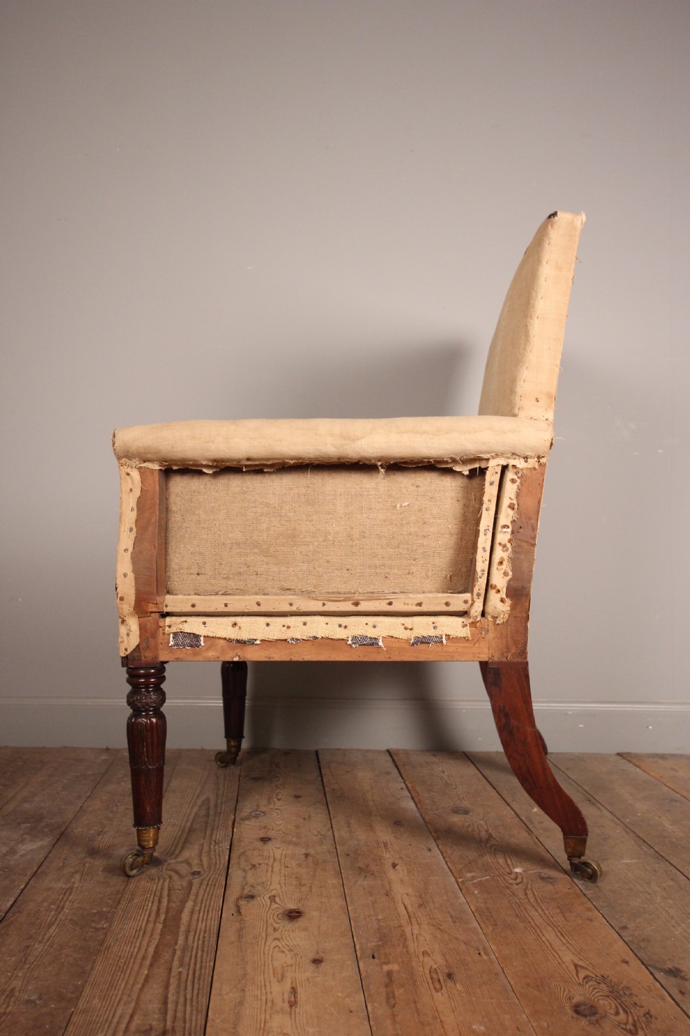 Wonderful Large Regency Library Chair View II