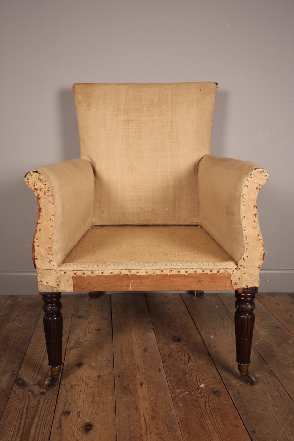 Wonderful Large Regency Library Chair View III