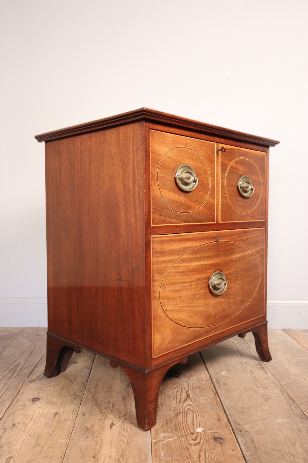 Georgian Mahogany Bedside Chest  View III