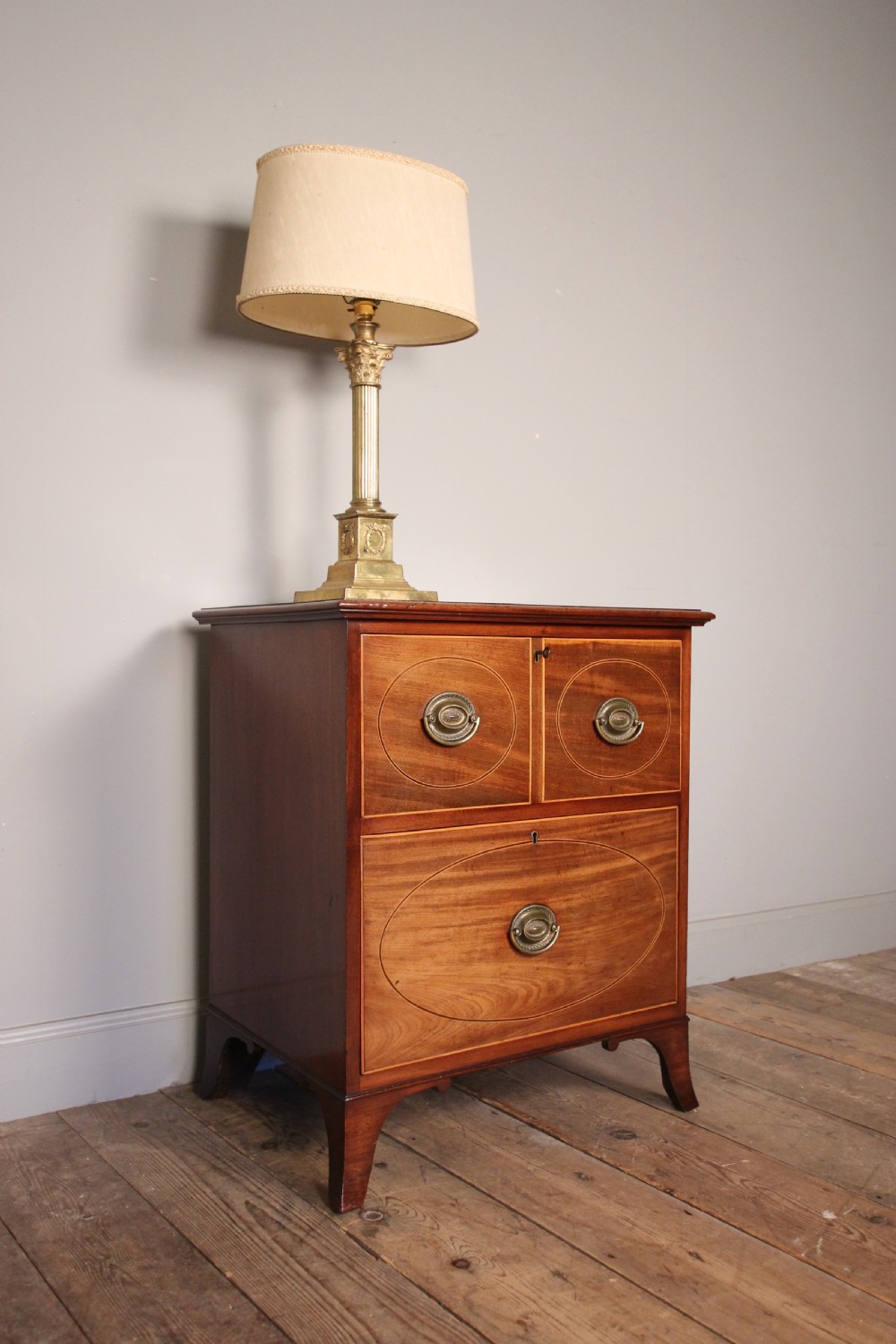 Georgian Mahogany Bedside Chest  View IV