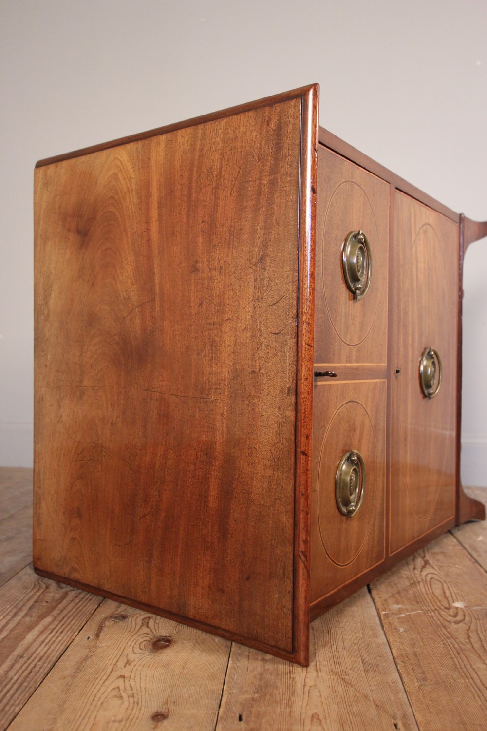 Georgian Mahogany Bedside Chest  View V