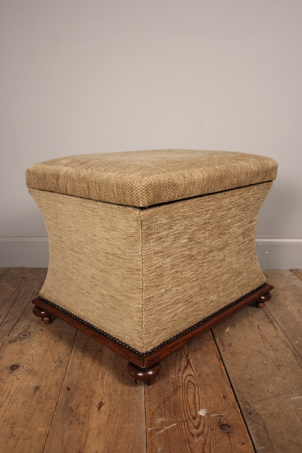 19th Century Shapely Rosewood Ottoman