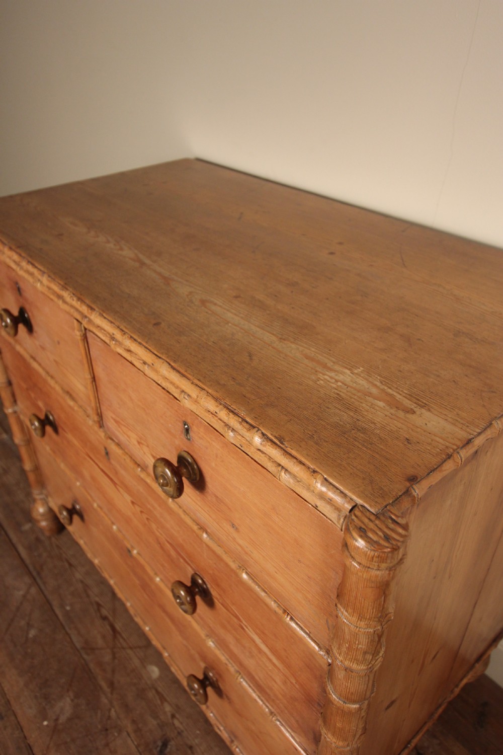 Beautiful Regency Faux Bamboo Chest of Drawers View VI
