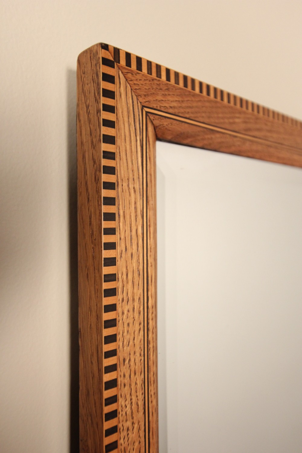 Edwardian Oak Inlaid Dressing Mirror View VI