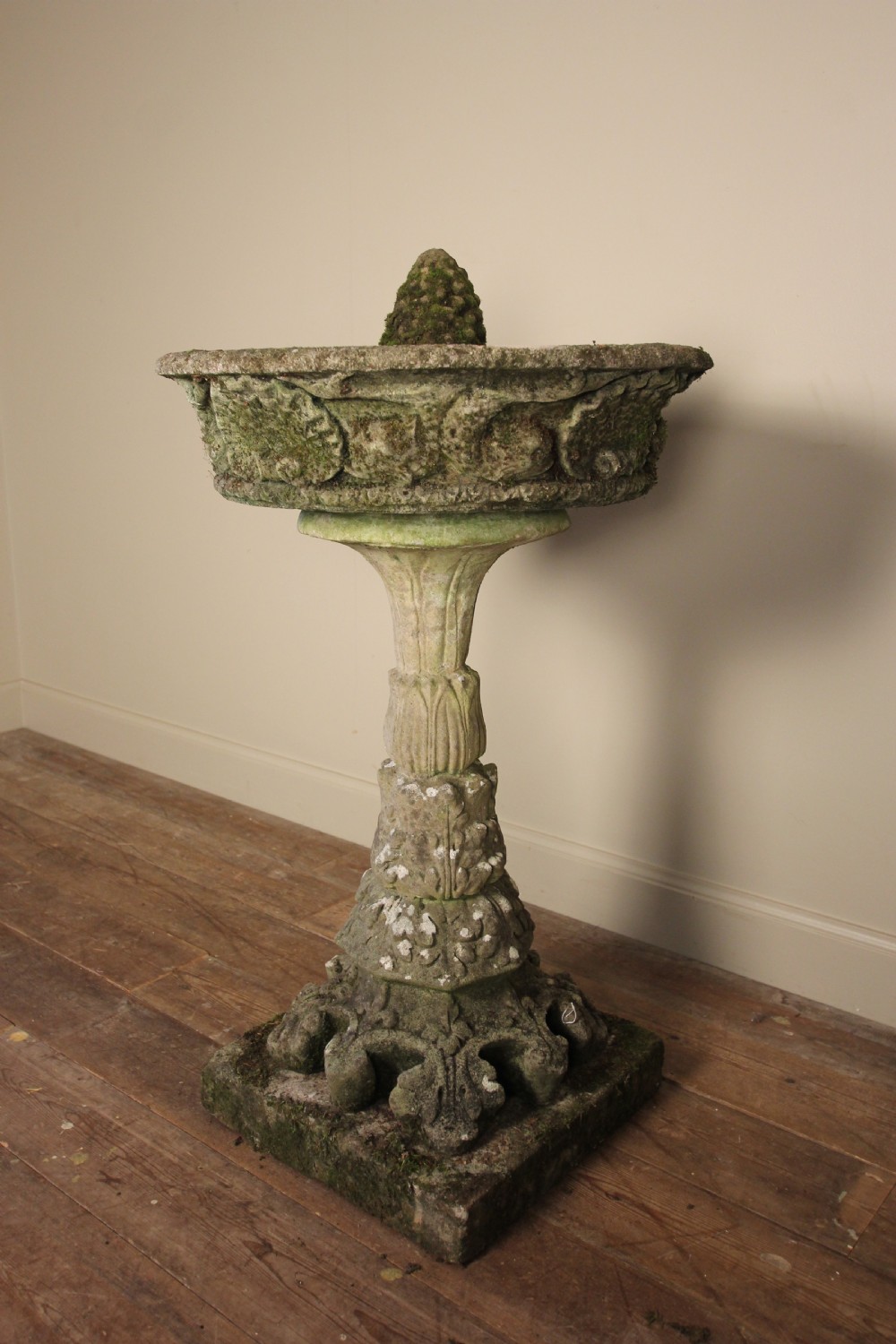 Beautiful Early 20th C. Garden Stone Bird Bath View III