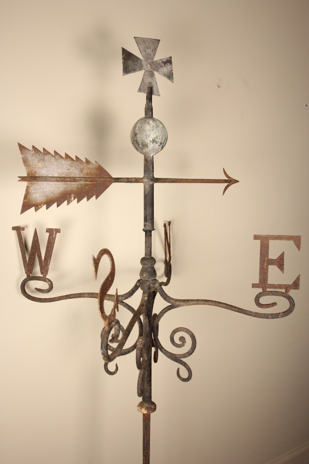 Large 19th C. Iron & Copper Weathervane View II