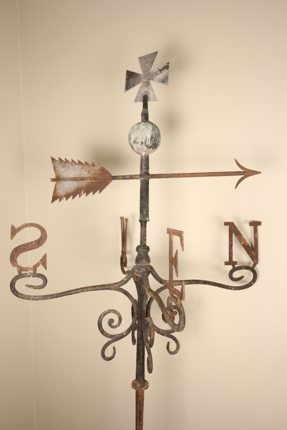 Large 19th C. Iron & Copper Weathervane View III
