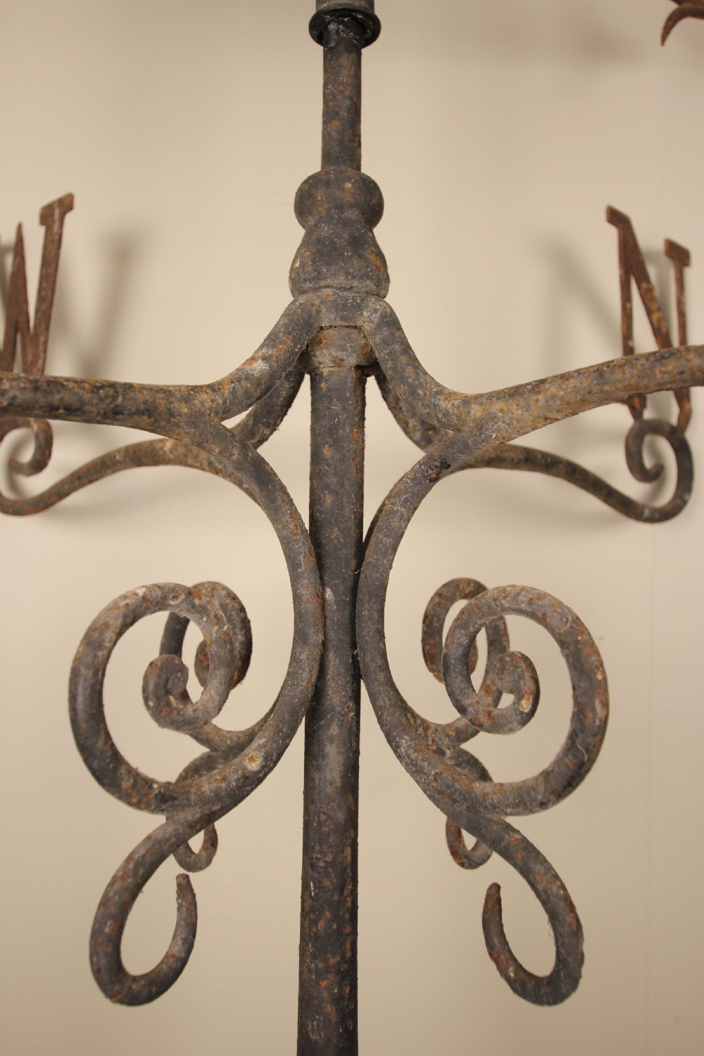 Large 19th C. Iron & Copper Weathervane View VI