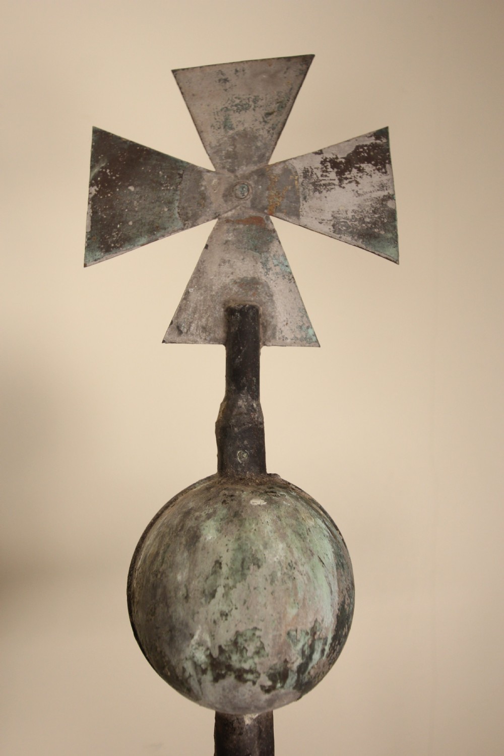 Large 19th C. Iron & Copper Weathervane View VII