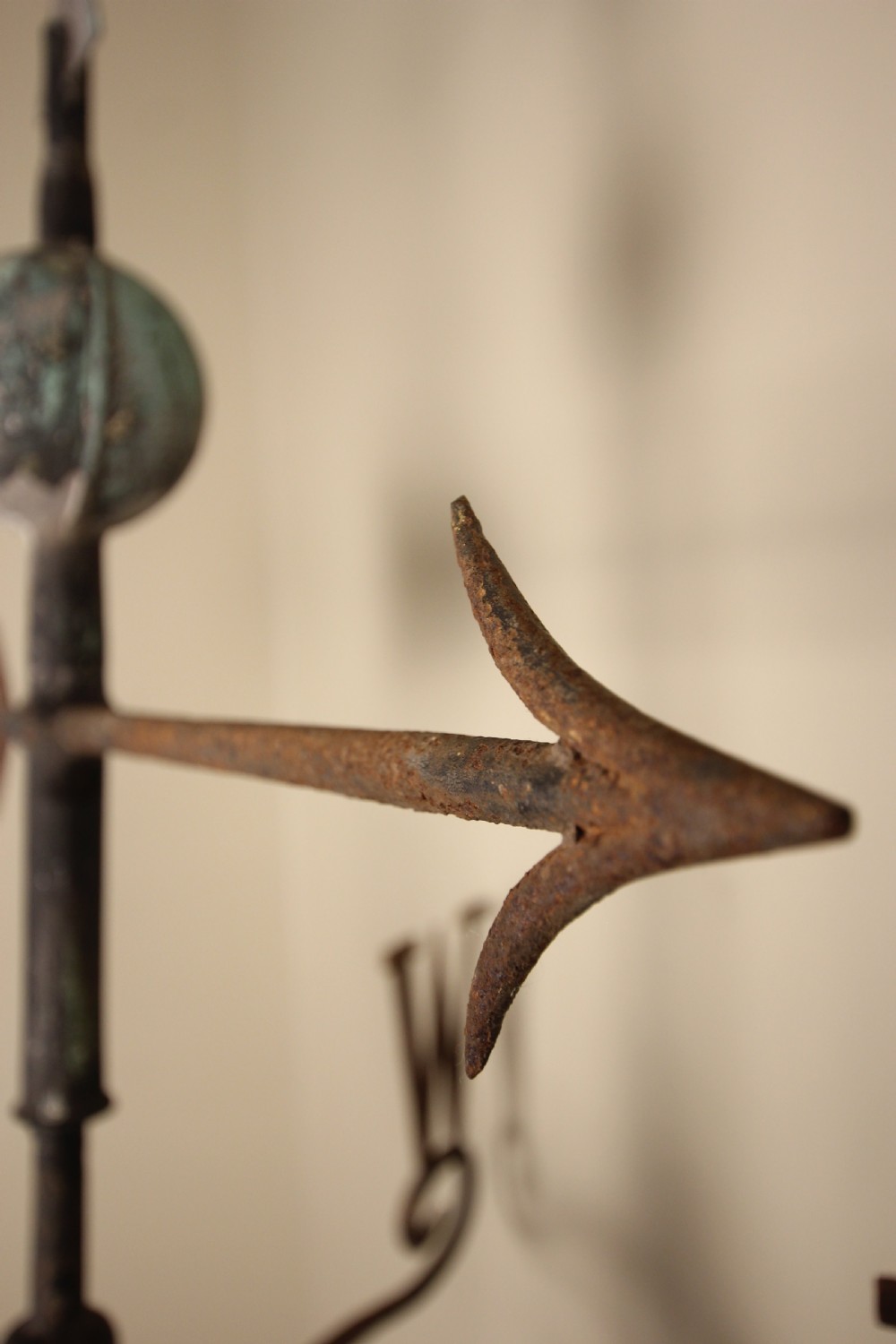 Large 19th C. Iron & Copper Weathervane View IX