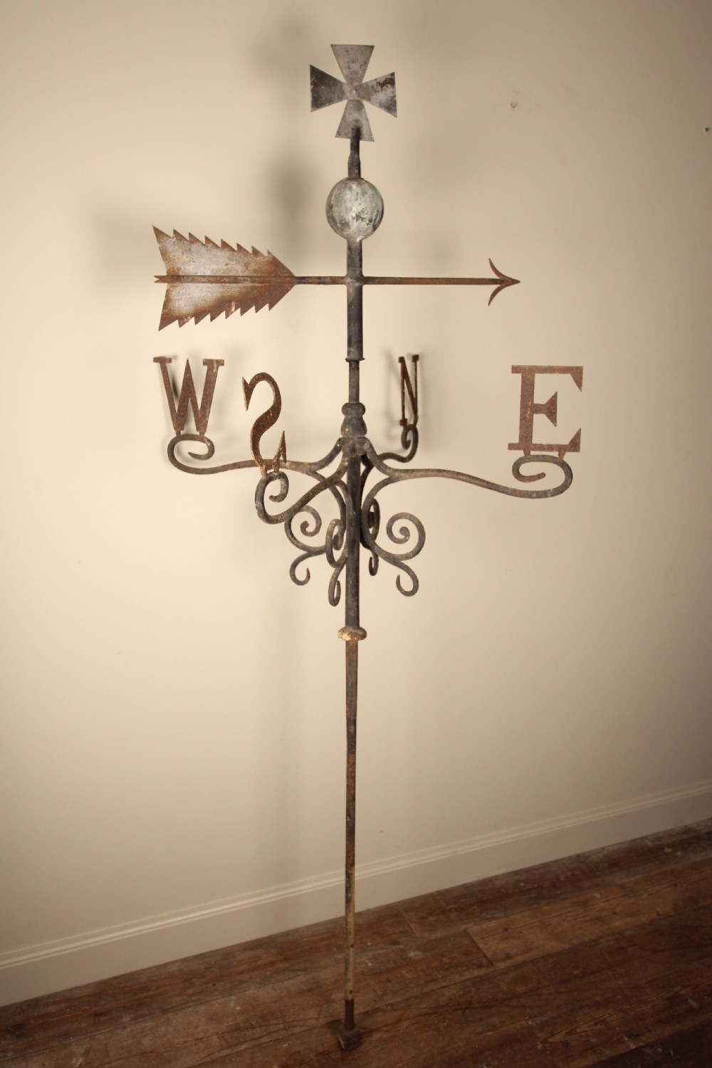 Large 19th C. Iron & Copper Weathervane View X