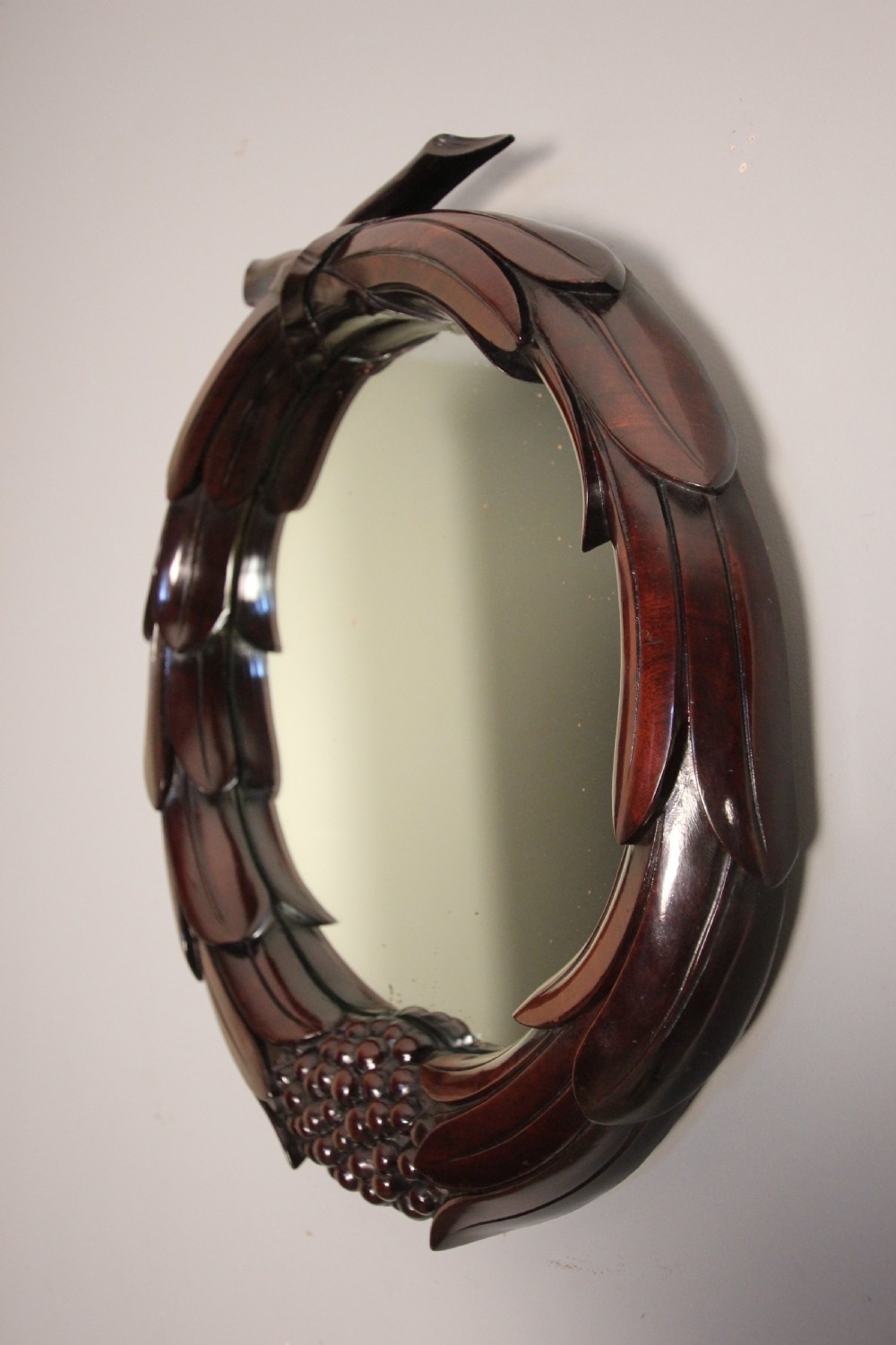 Stunning 19th C. Mahogany Carved Mirror View V