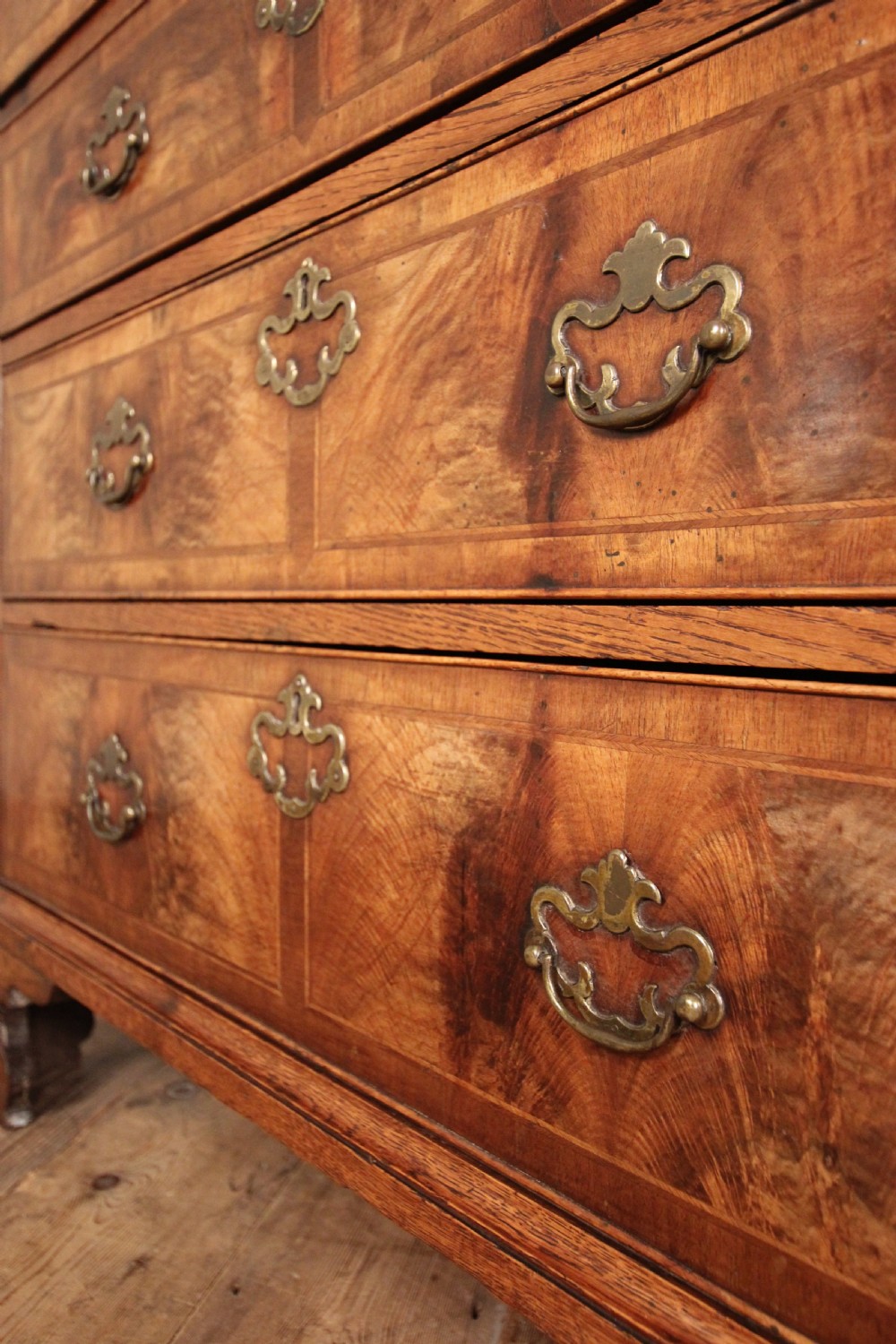 18th Century Walnut & Oak Chest of Drawers View V