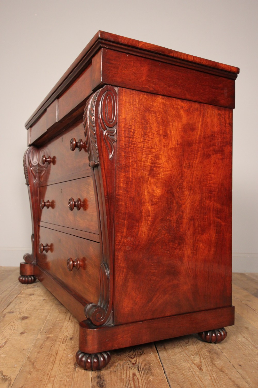 Superb Small William IV Mahogany Chest of Drawers View V
