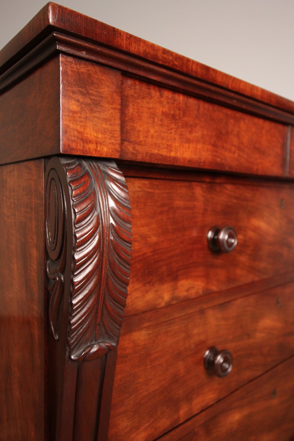 Superb Small William IV Mahogany Chest of Drawers View X