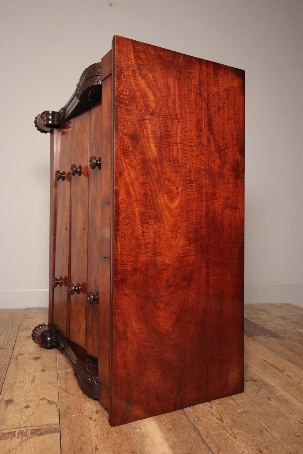 Superb Small William IV Mahogany Chest of Drawers View XI