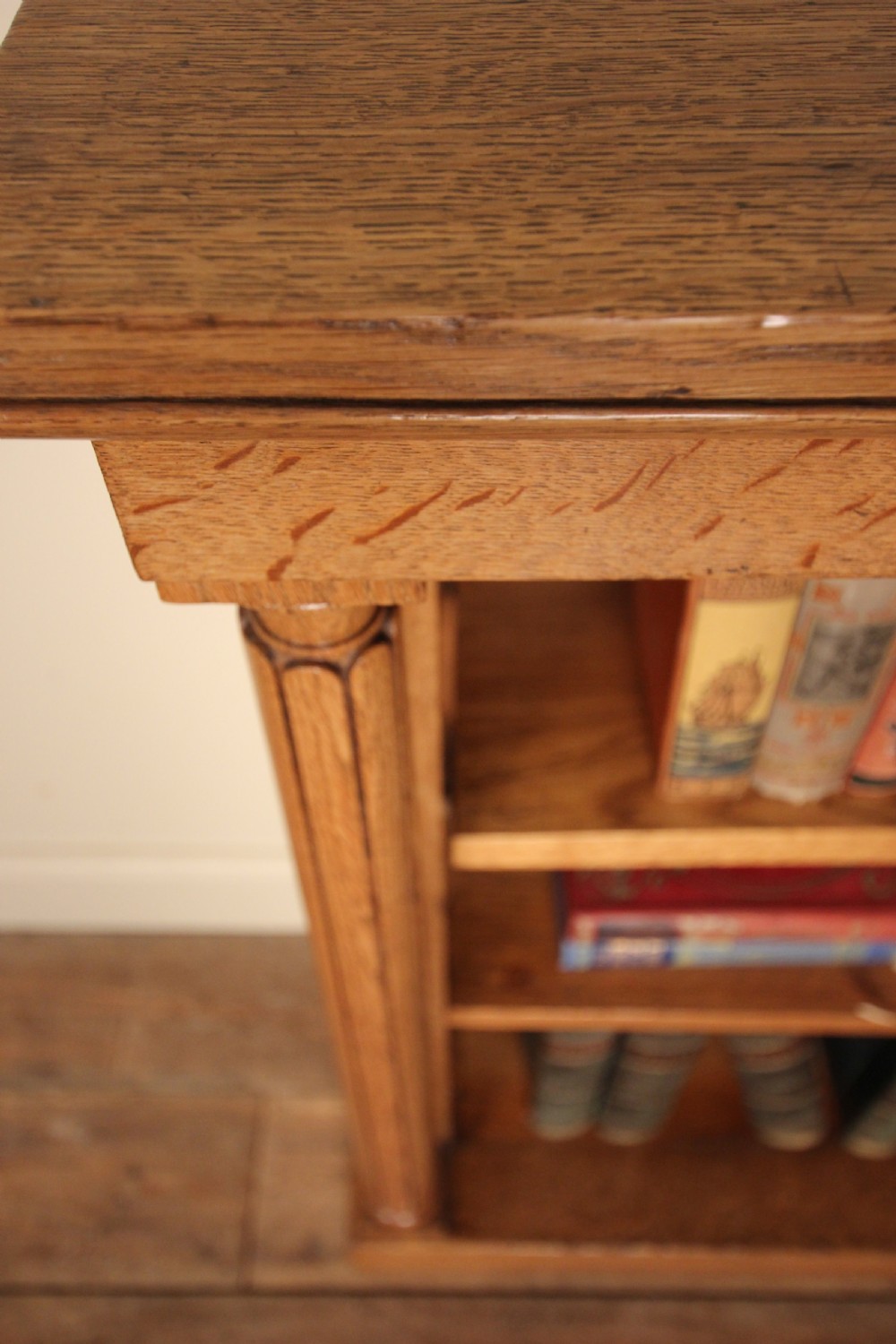 19th C Oak Dwarf Bookcase View IV