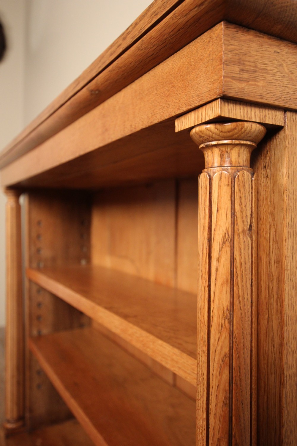 19th C Oak Dwarf Bookcase View V