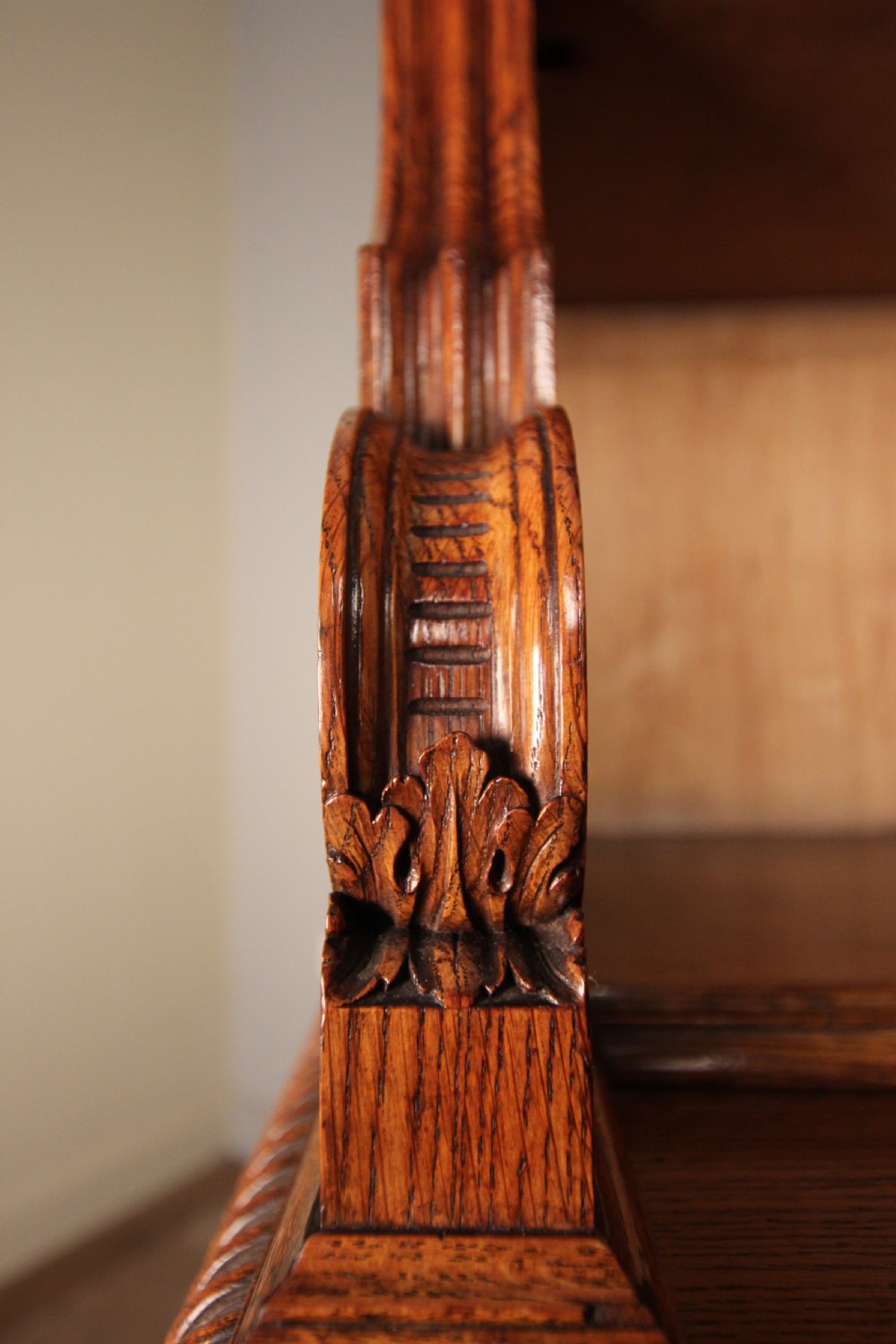 Superb Pollard Oak Bookcase View IV