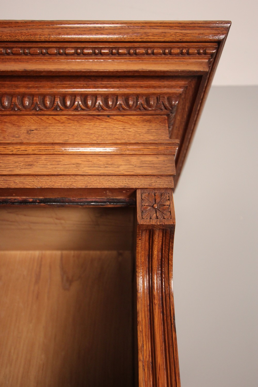 Superb Pollard Oak Bookcase View V