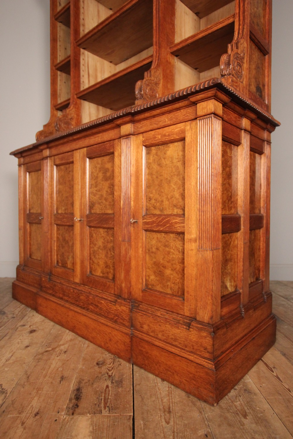 Superb Pollard Oak Bookcase View VIII
