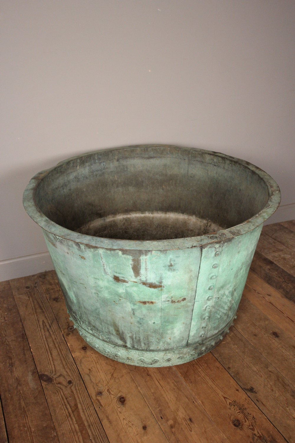Exceptionally Large 19th Century Garden Copper Planter View VI