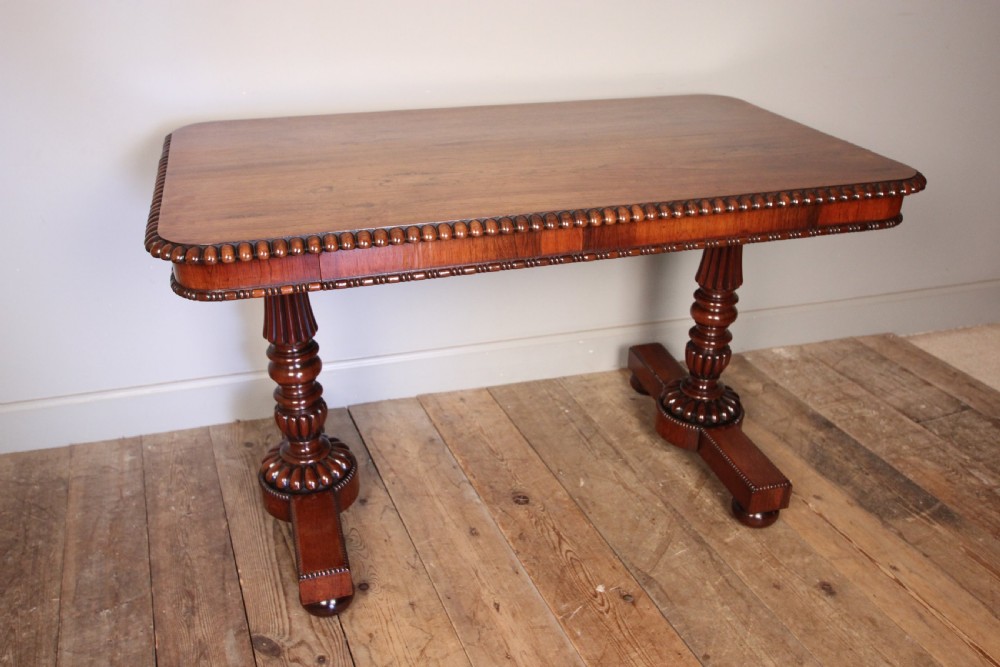 Gillows George IV Rosewood Library Table View XII