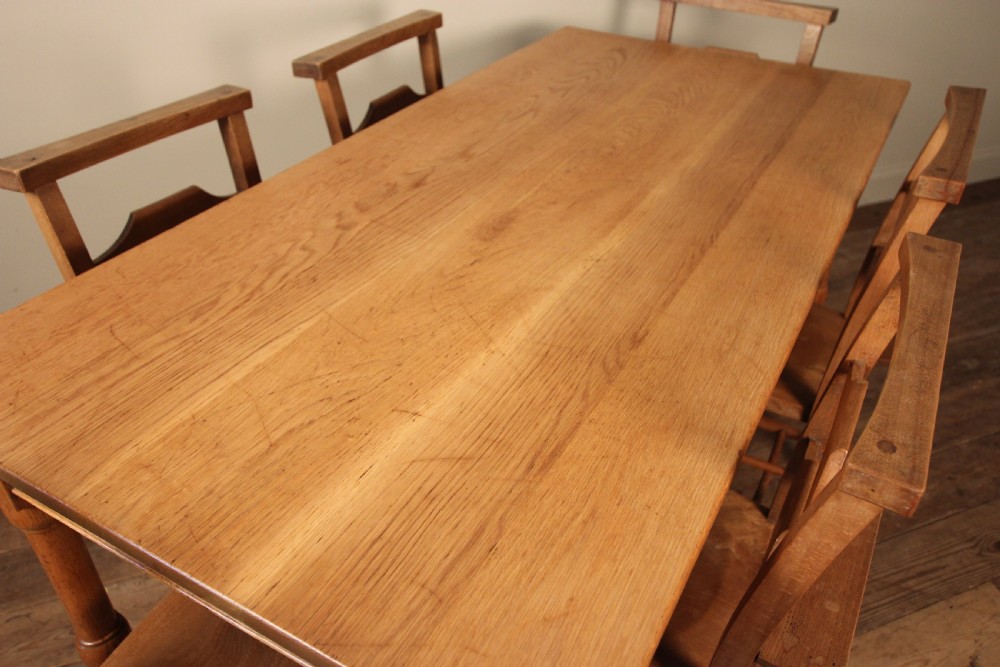 Beautiful Arts & Crafts Refectory Dining Table  View VII