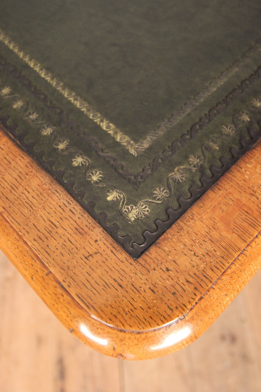19th C Oak Library Writing Table View V