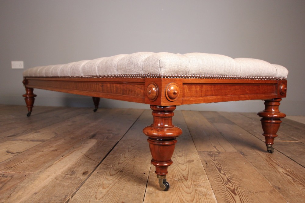 Superb Large Mahogany Centre Stool View II
