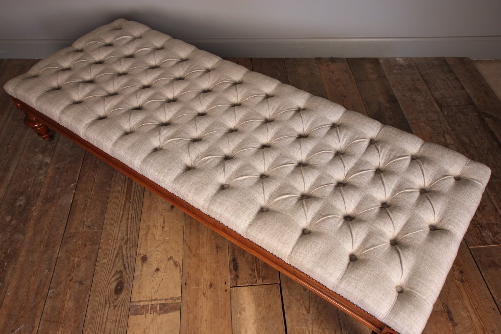 Superb Large Mahogany Centre Stool View IV