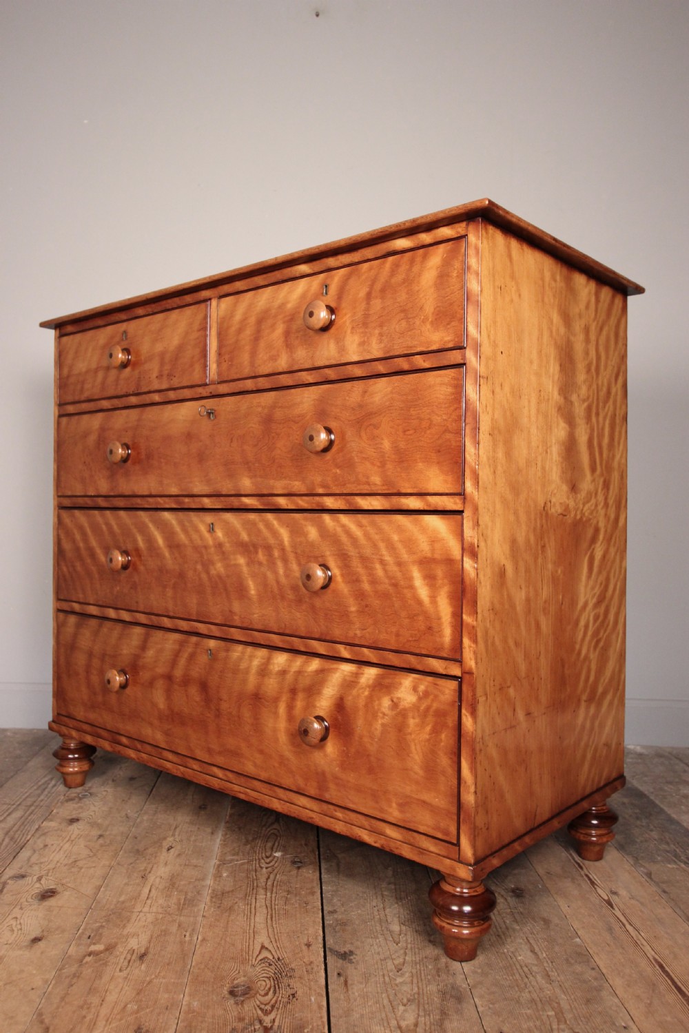 Holland & Sons Satin Birch Chest of Drawers View II