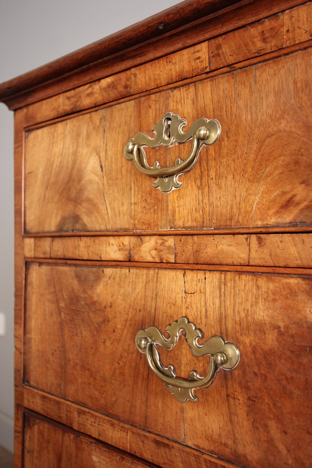 George II Figured Walnut Chest of Drawers View IV