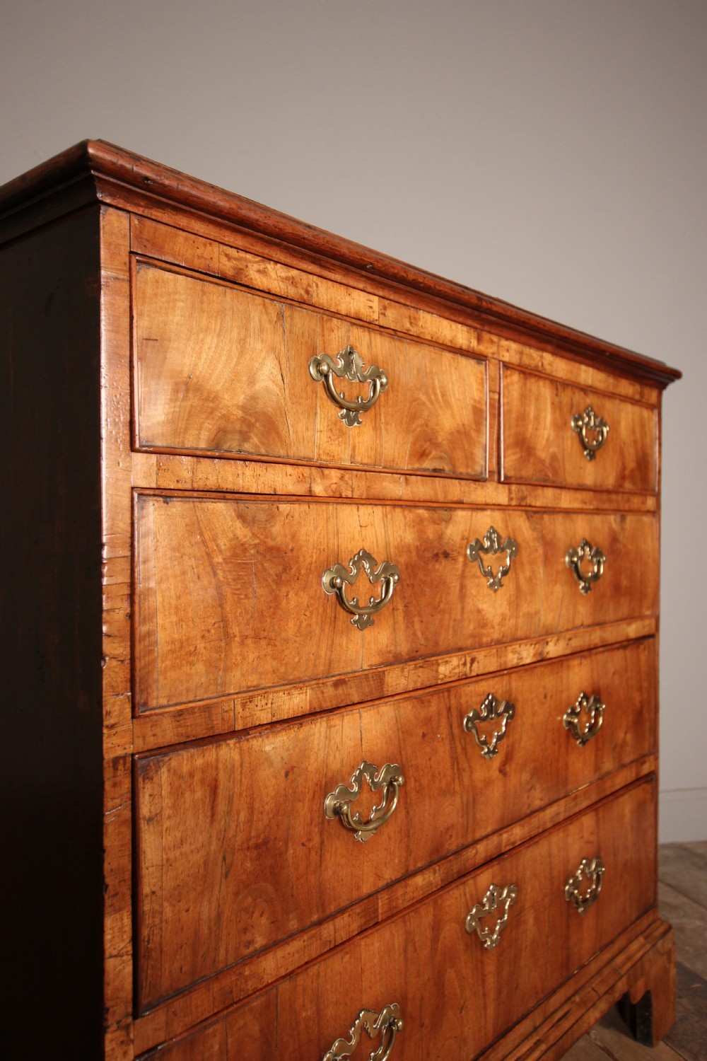 George II Figured Walnut Chest of Drawers View VII