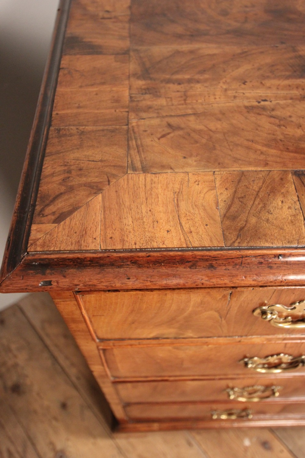 George II Figured Walnut Chest of Drawers View X