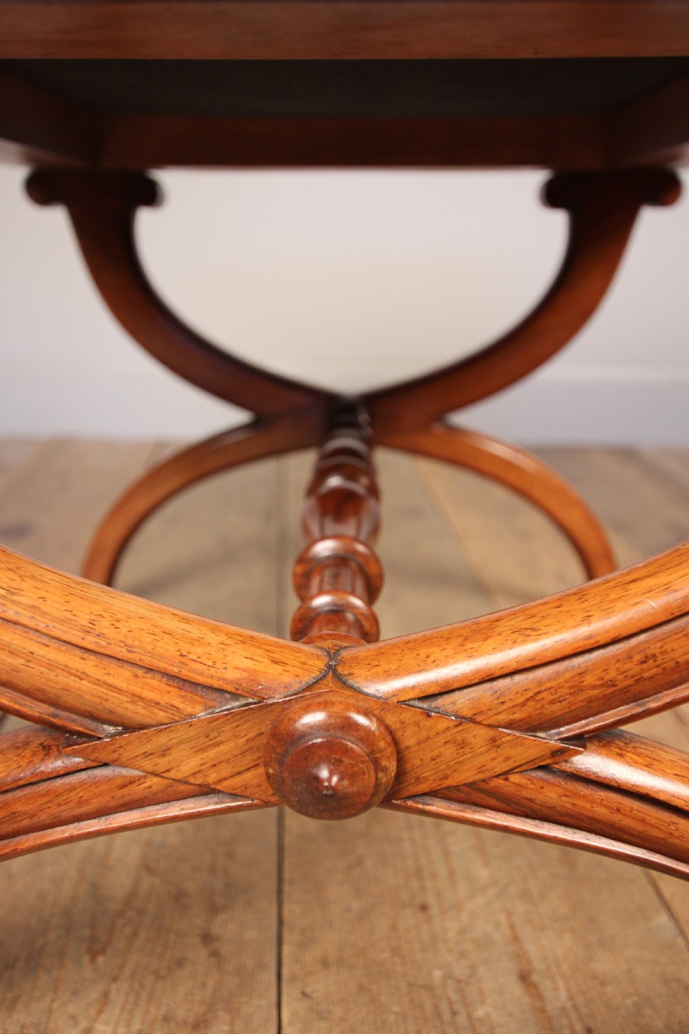 William IV Rosewood X Frame Stool View V