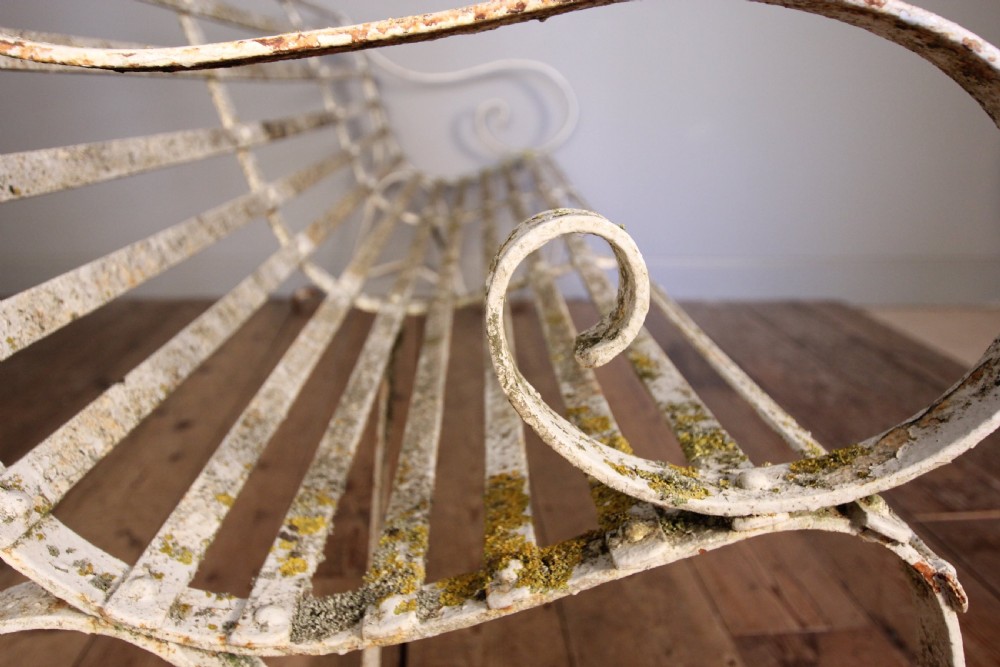 Stunning Victorian Strap Work Iron Bench View V
