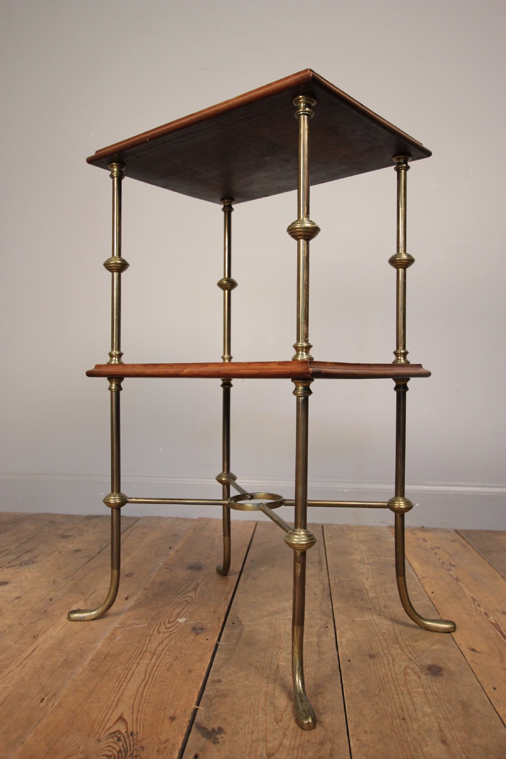 Stylish 19th Century Burr Walnut Etagere Whatnot View II