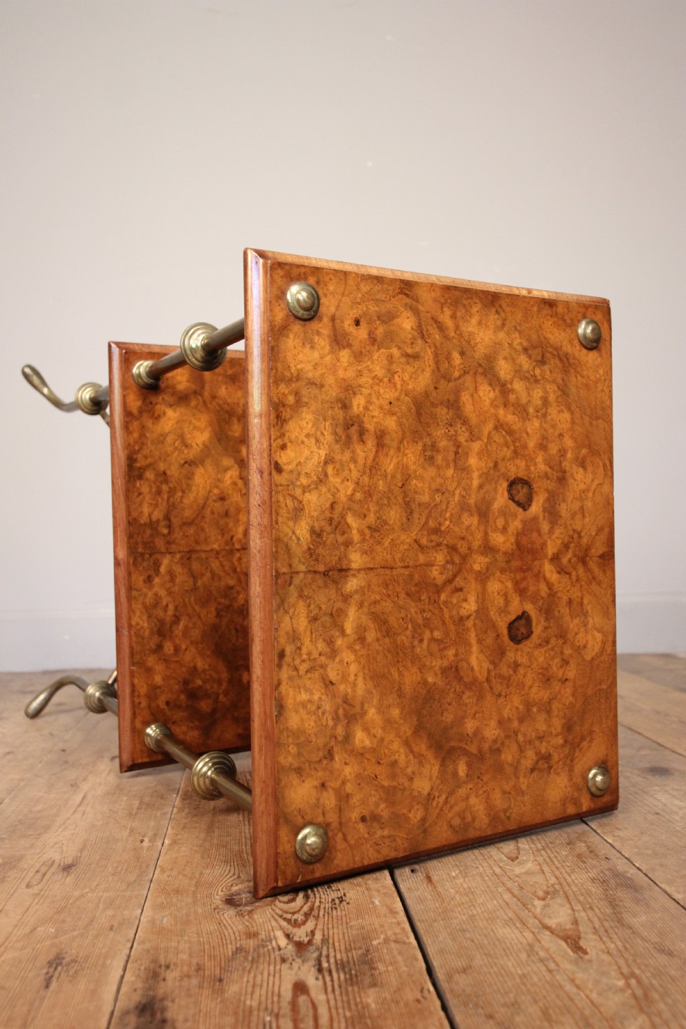 Stylish 19th Century Burr Walnut Etagere Whatnot View VII