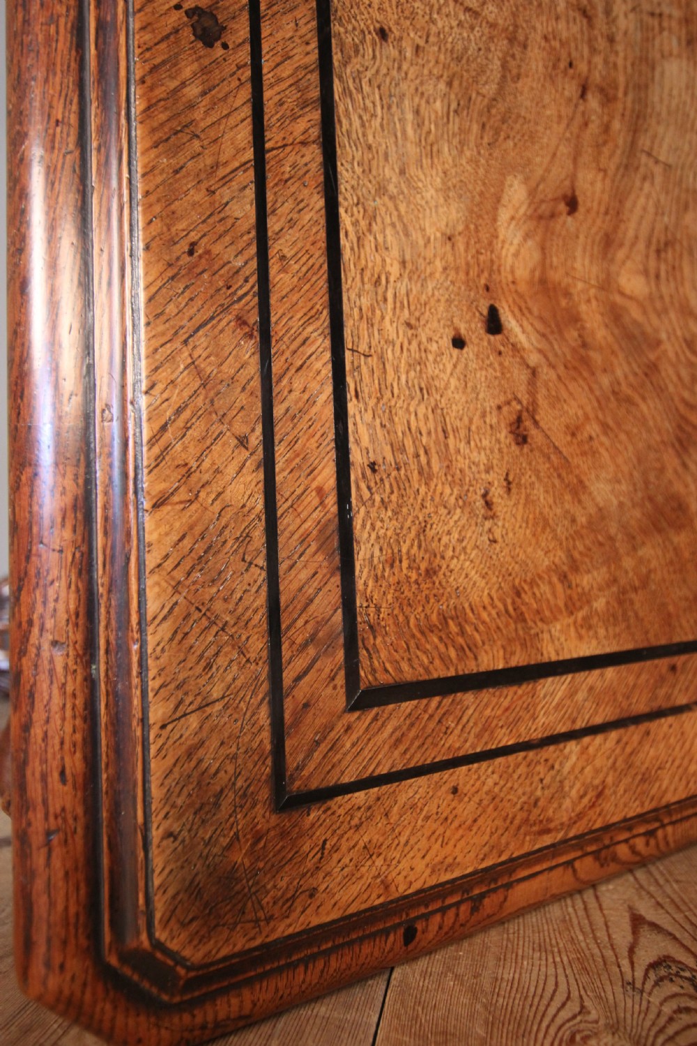 Superb Oak Library Centre Table in the manner of Richard Bridgens View X