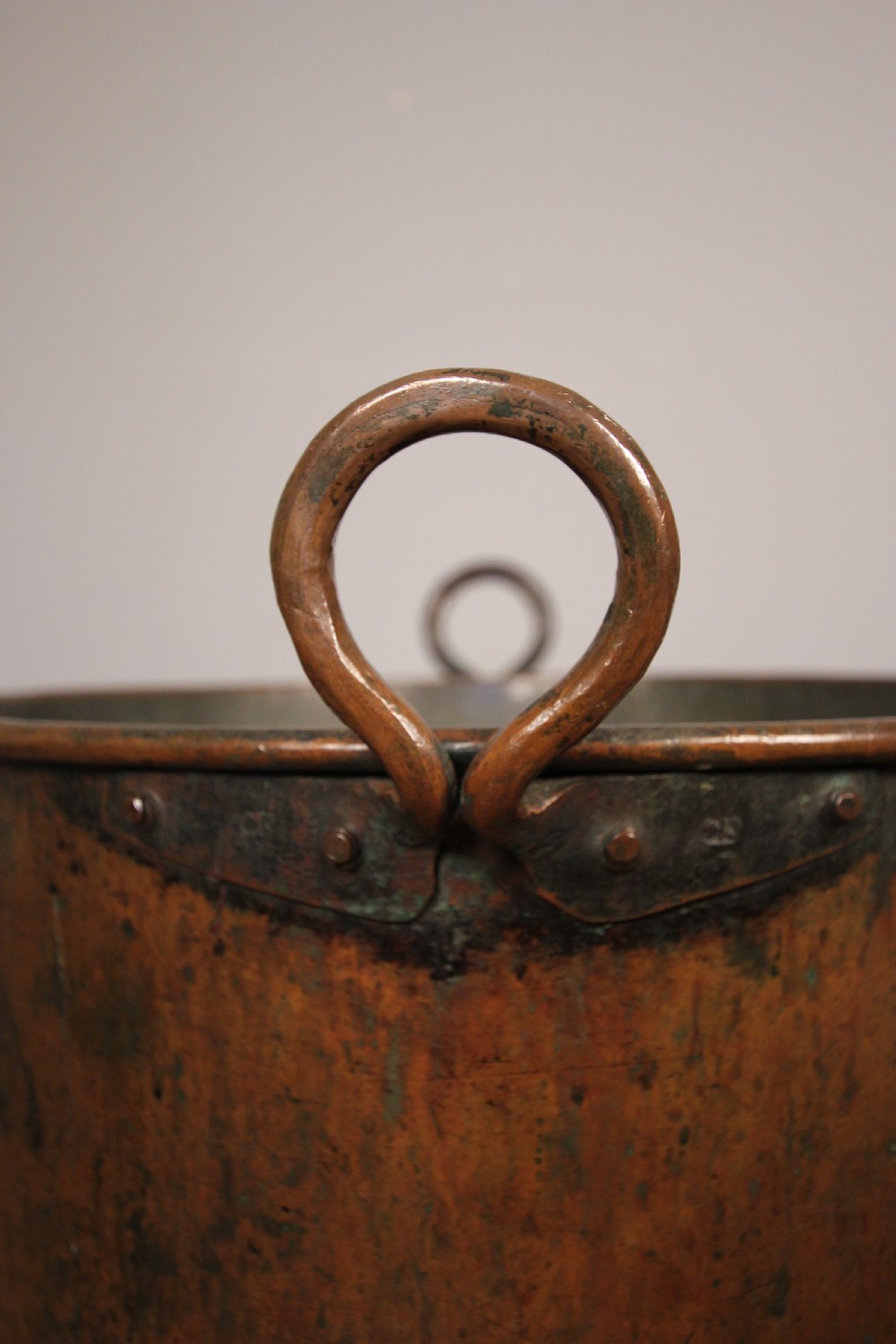Large Copper Log Bin View V