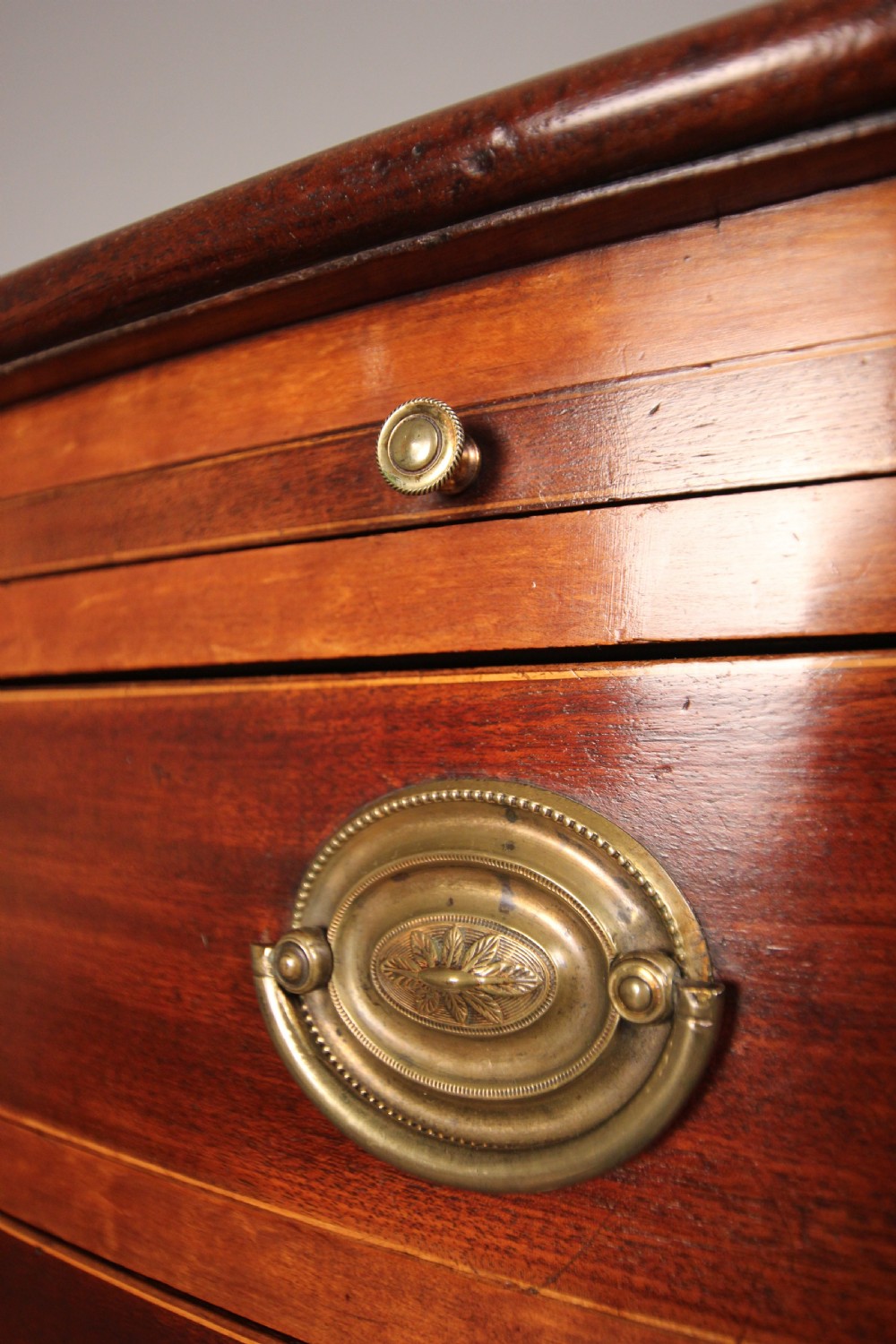 Small Regency Mahogany Bowfront Chest of Drawers View VI