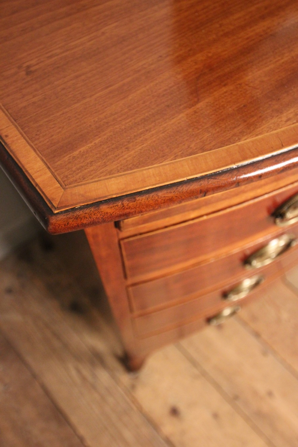Small Regency Mahogany Bowfront Chest of Drawers View VII