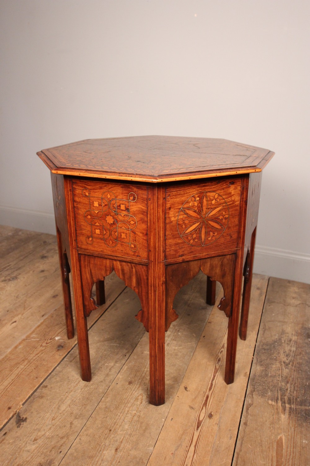 Anglo Indian Brass Inlaid Table View II