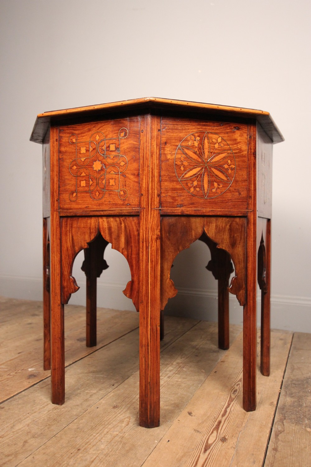 Anglo Indian Brass Inlaid Table View III