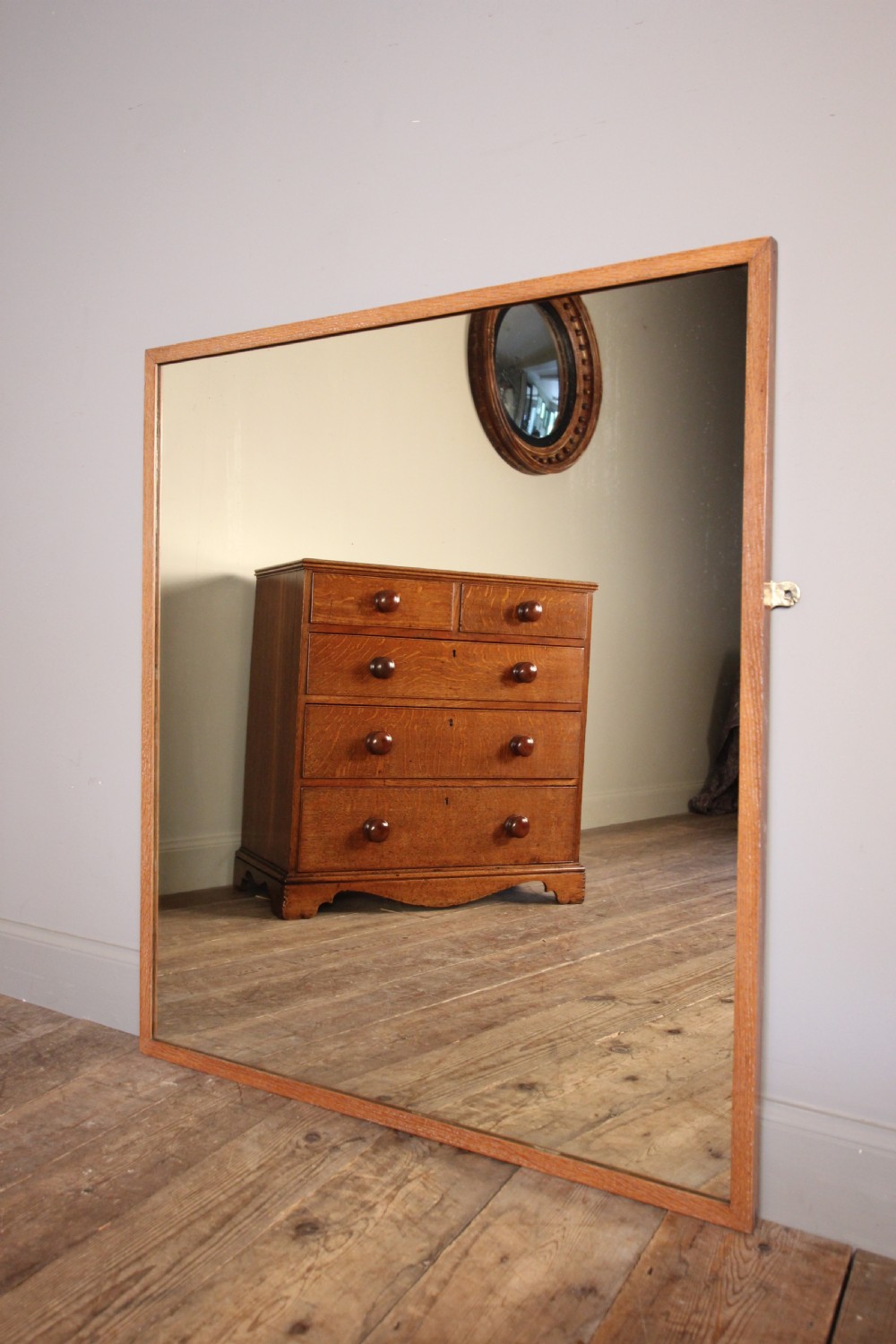 Edwardian Outfitters Oak Mirror View II