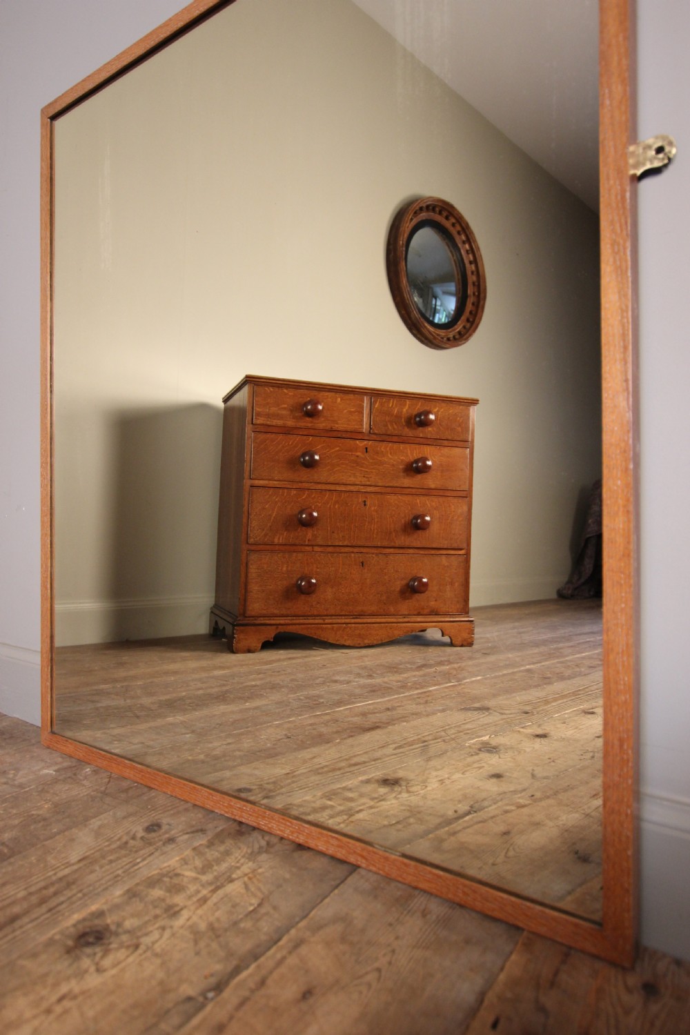 Edwardian Outfitters Oak Mirror View IV