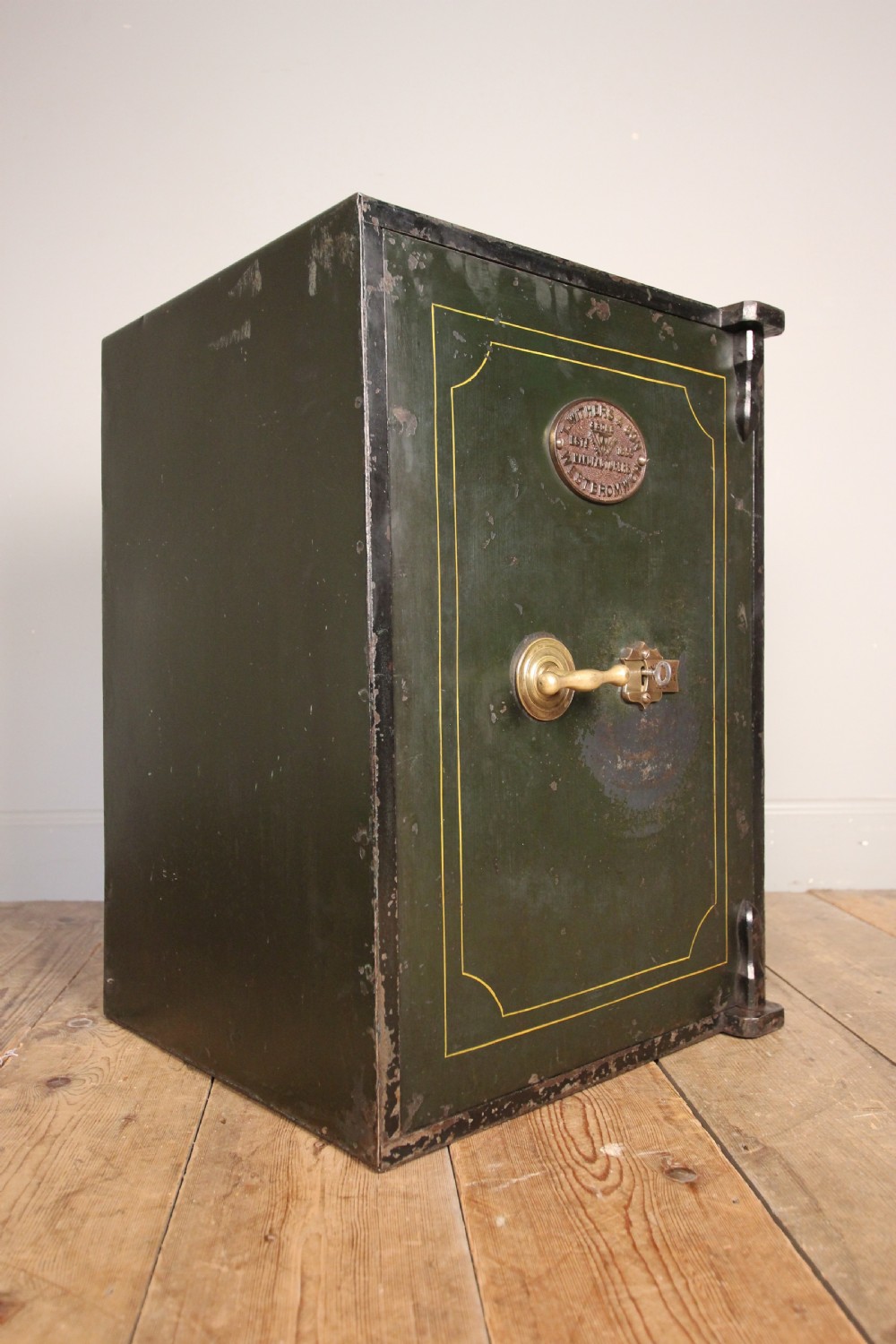 19th C. Cast Iron Safe by T. Withers & Sons