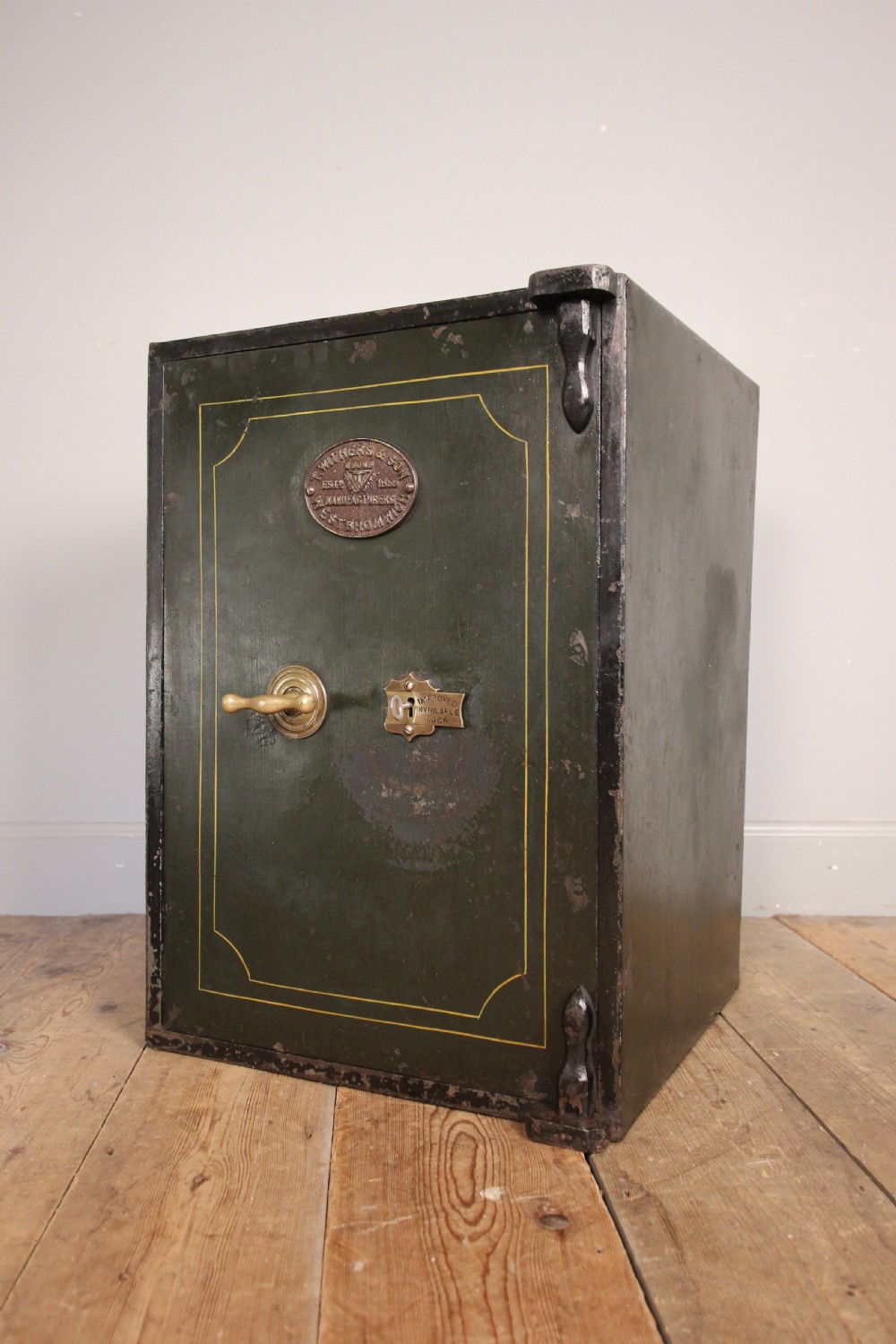 19th C. Cast Iron Safe by T. Withers & Sons View II