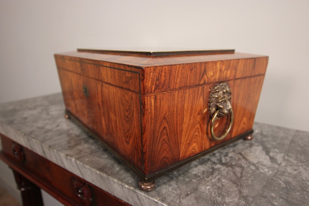 Wonderful Regency Tulipwood Box by Edwards of London